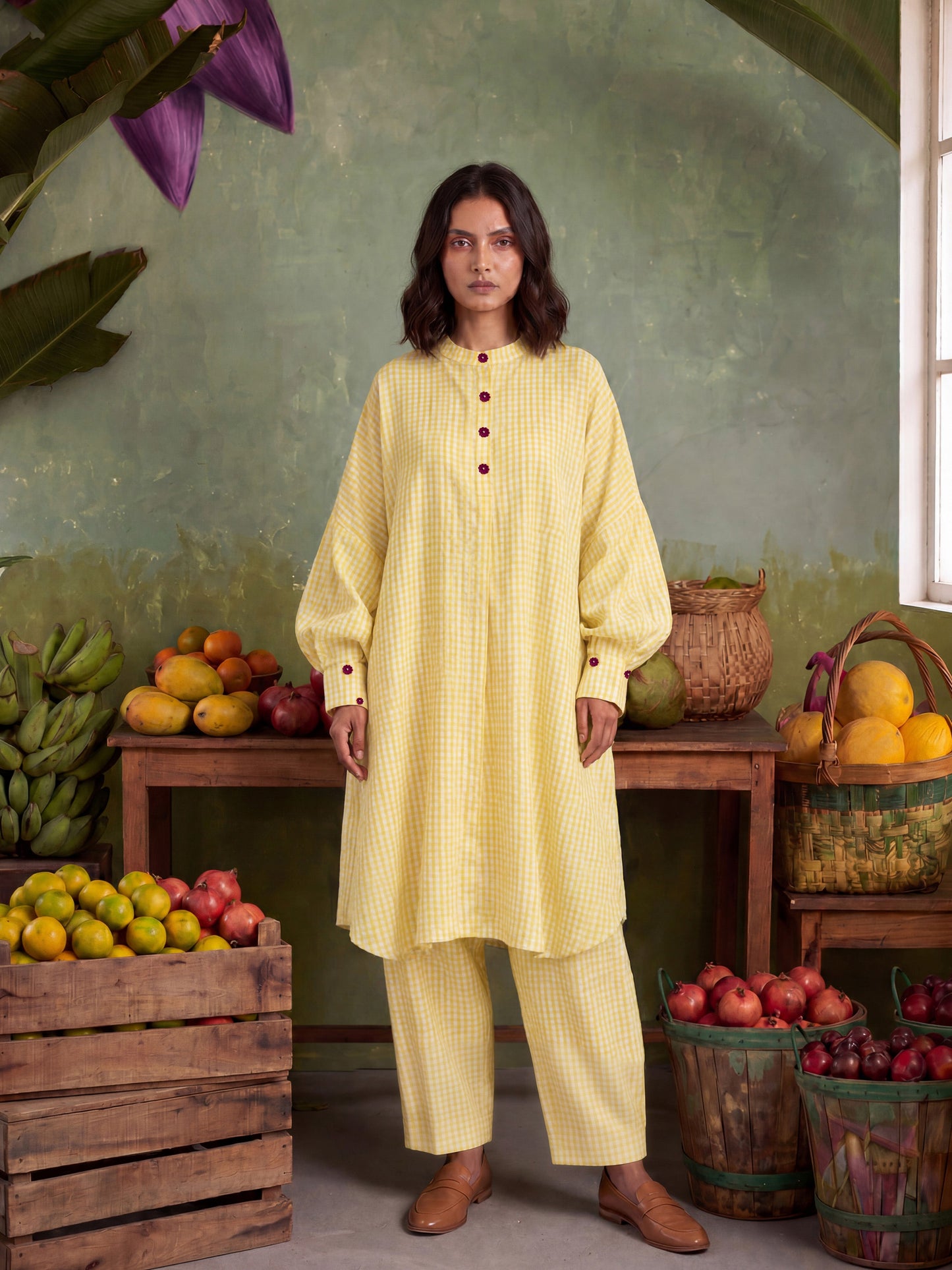 LEMON LATTICE CO-ORD SET