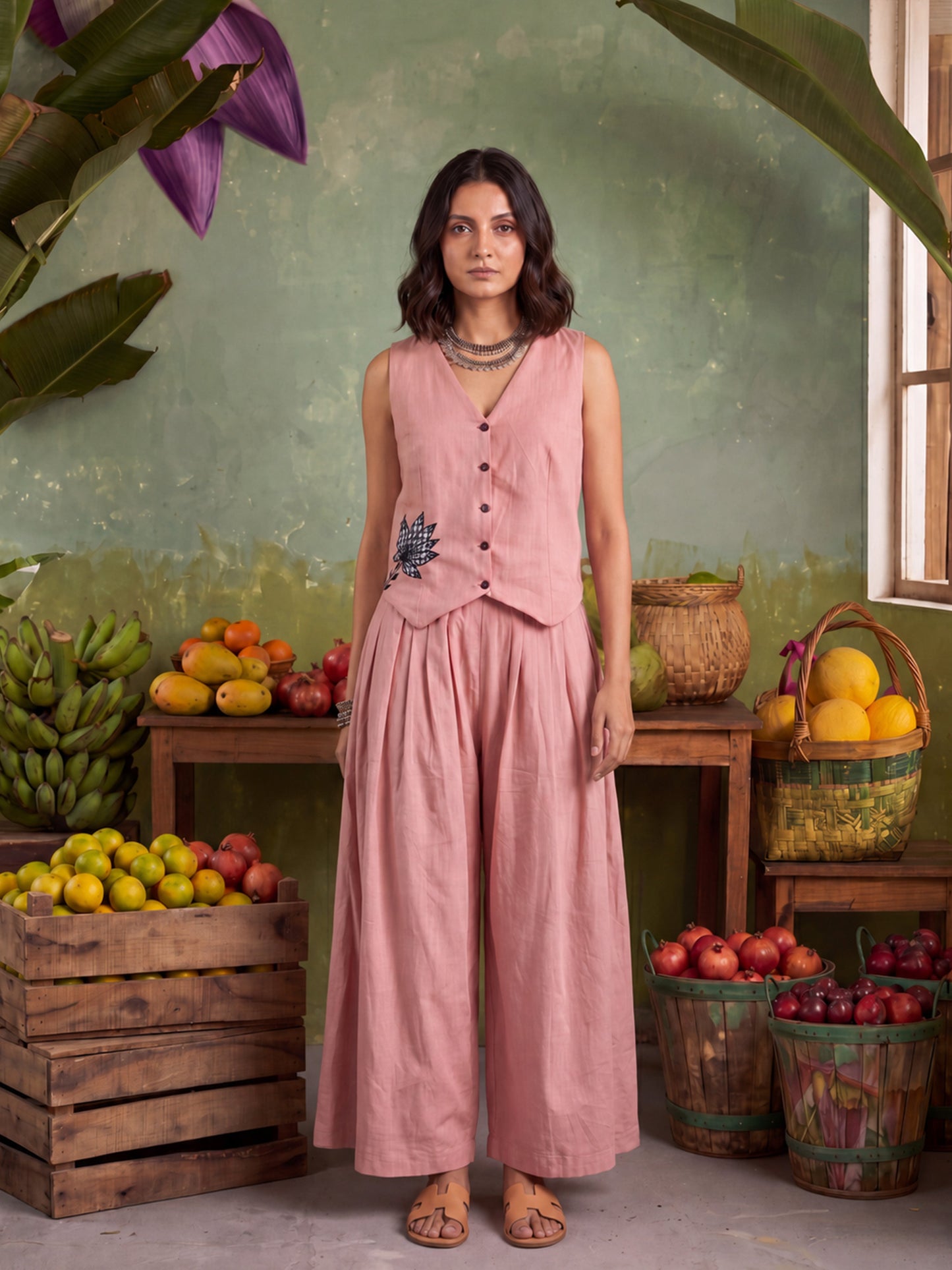 VINTAGE PICNIC ROSE CO-ORD SET