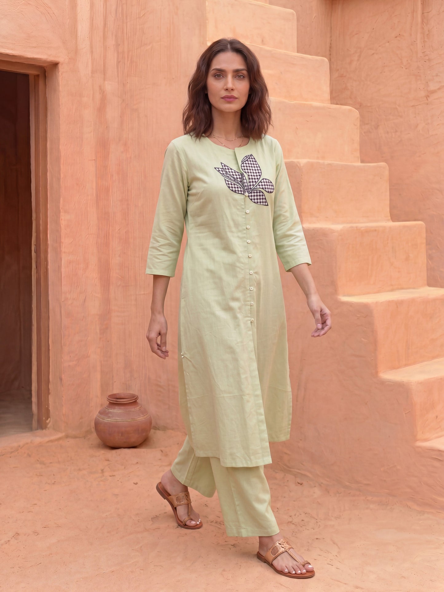THE SAGE CHECKMATE KURTA SET