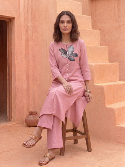 THE ROSE CHECKMATE KURTA SET