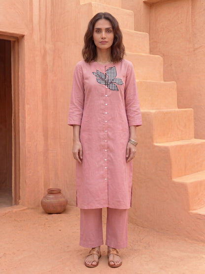 THE ROSE CHECKMATE KURTA SET