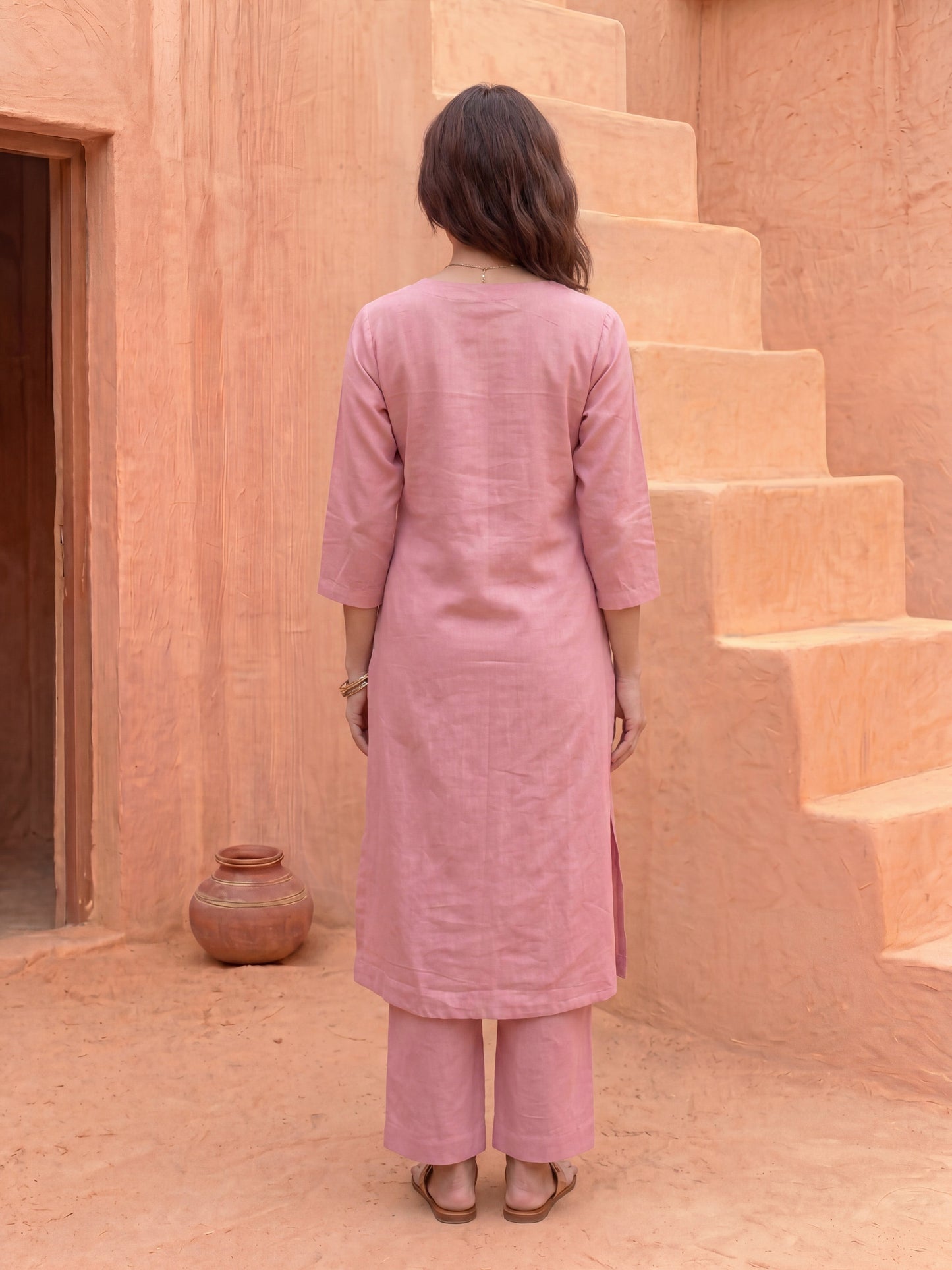 THE ROSE CHECKMATE KURTA SET