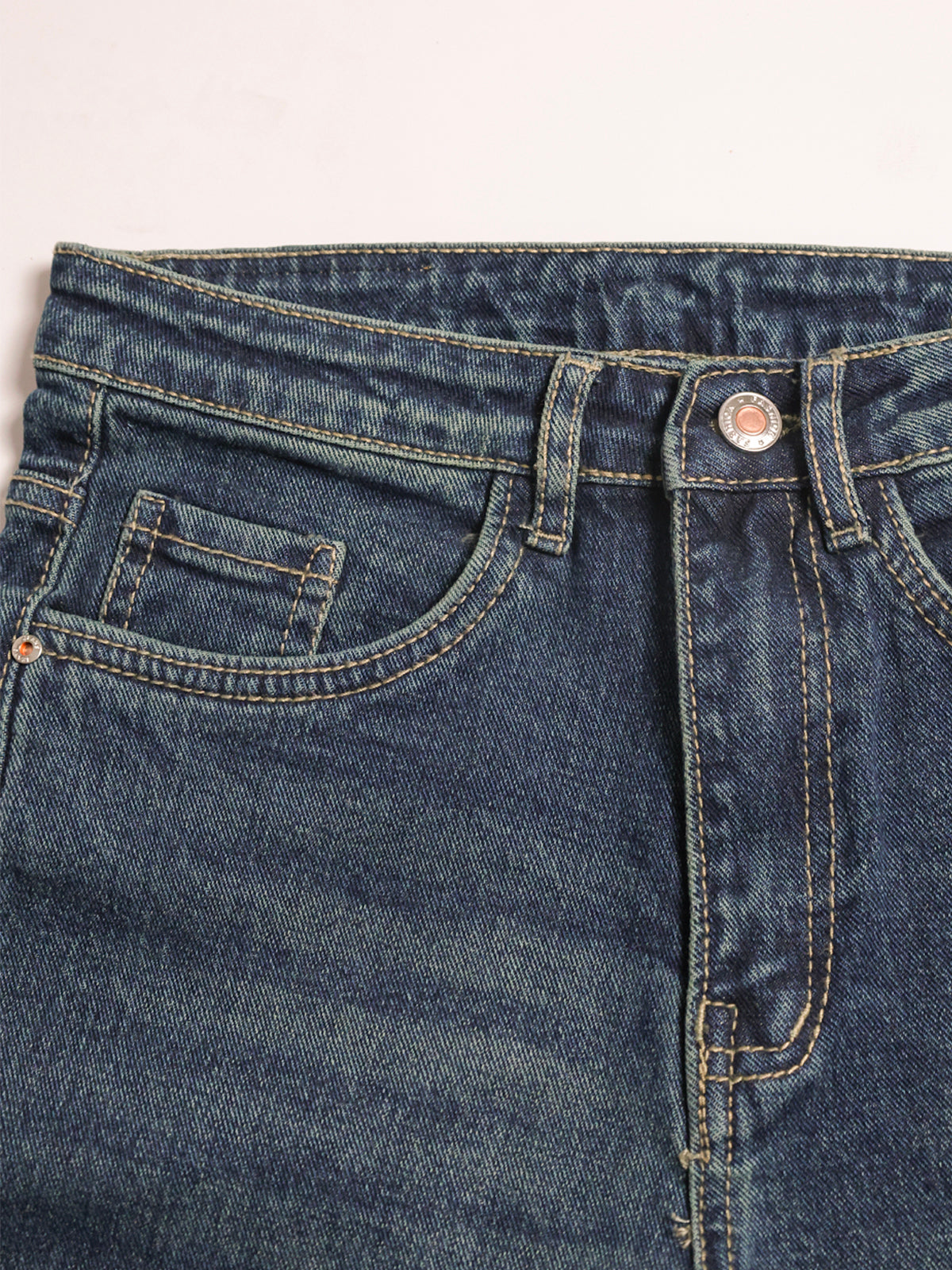 Twilight Green Tinted Y2K Bootcut Jeans