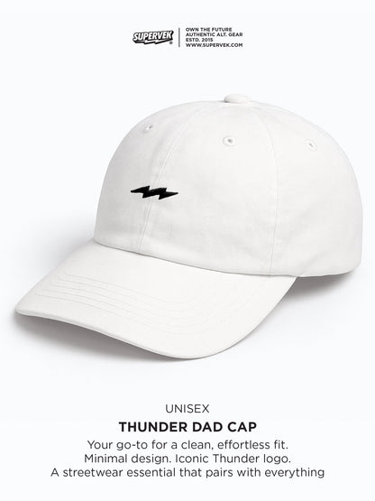 Thunder Dad Cap White