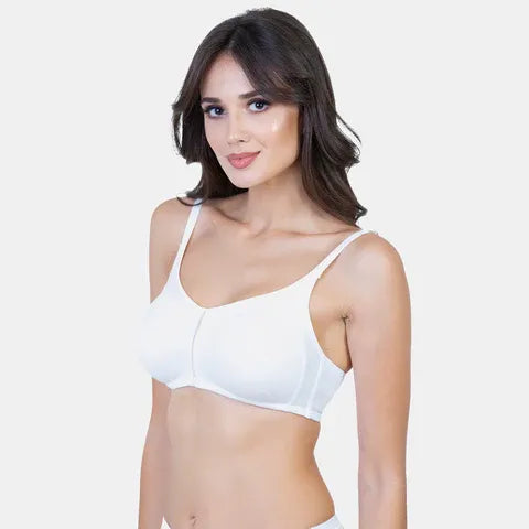 White T-shirt bra Envie non padded non wired 3/4th coverage comfortable everyday bra
