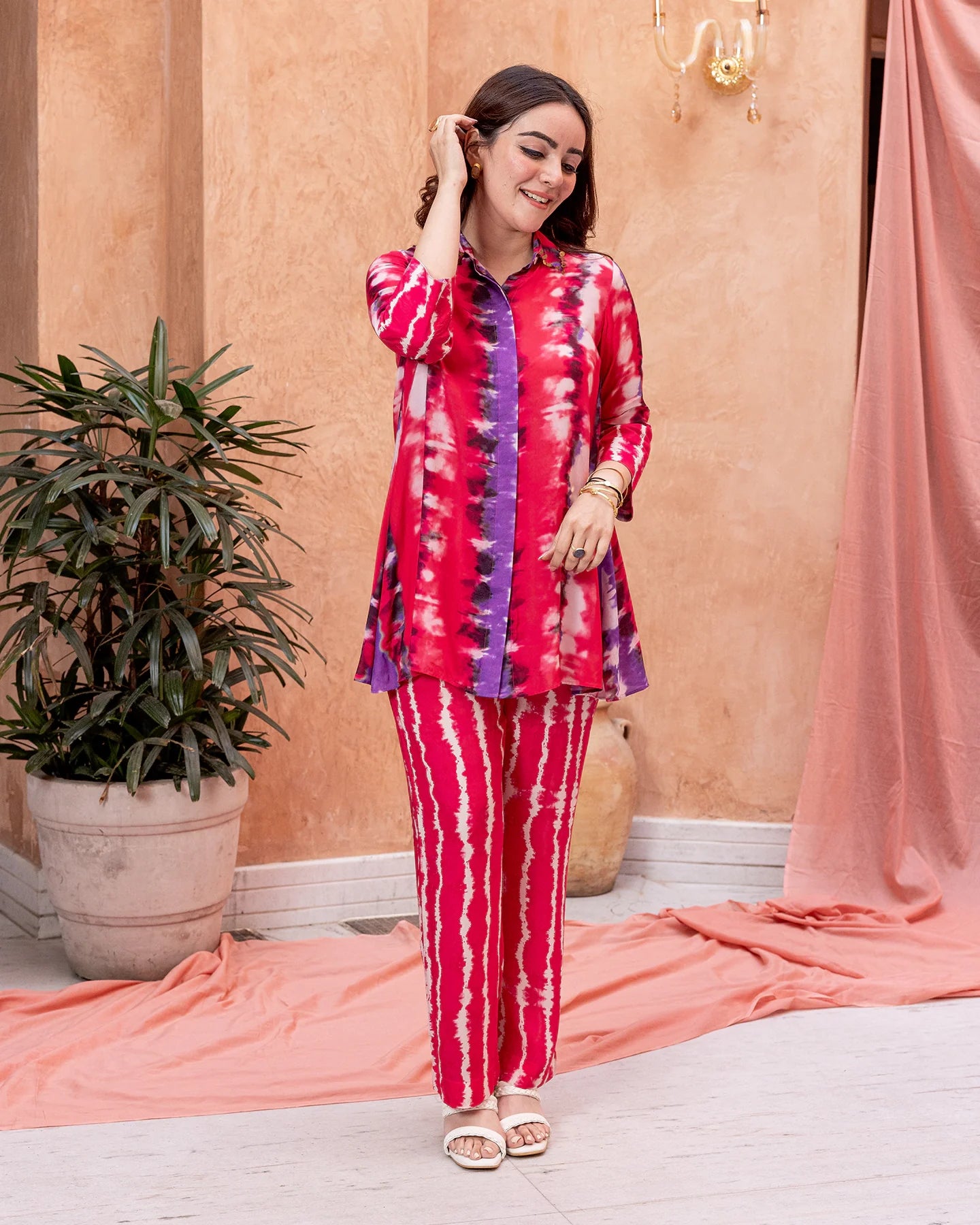 Red Tie Dye co-ord set