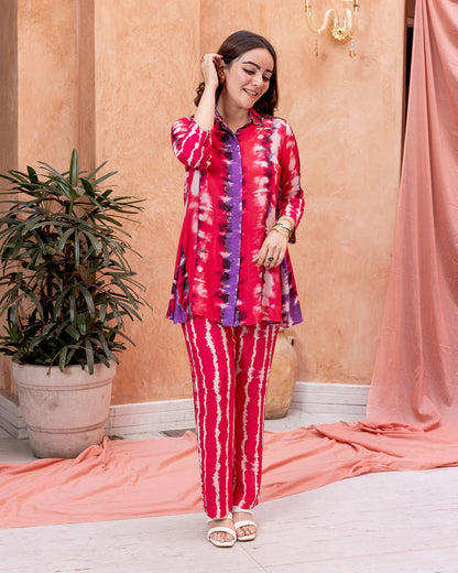 Red Tie Dye co-ord set