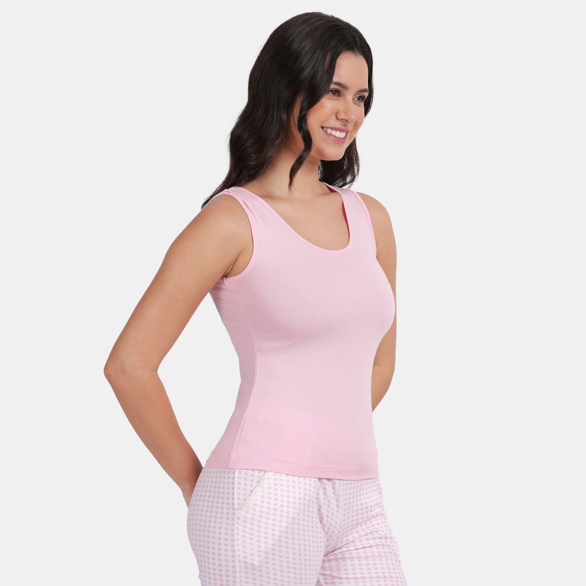 Envie Regular Fit U-Neck Short Length Tank Top