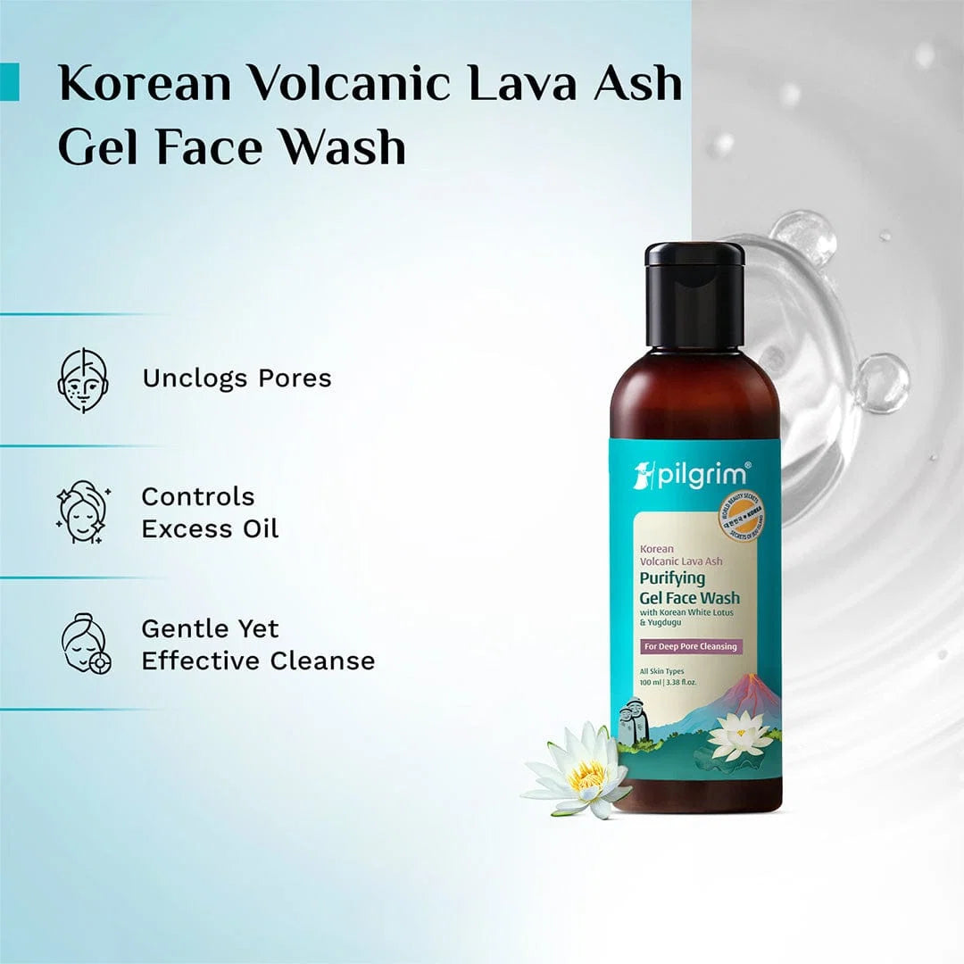 Pilgrim Volcanic Lava Ash Face Wash 100 MILLI_LITRE