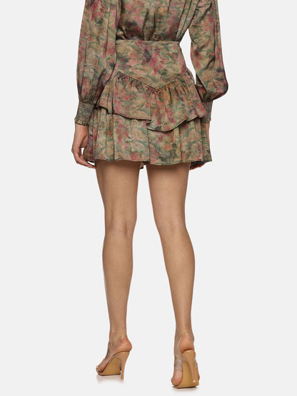 Buy Brown Mini Skirt For Women