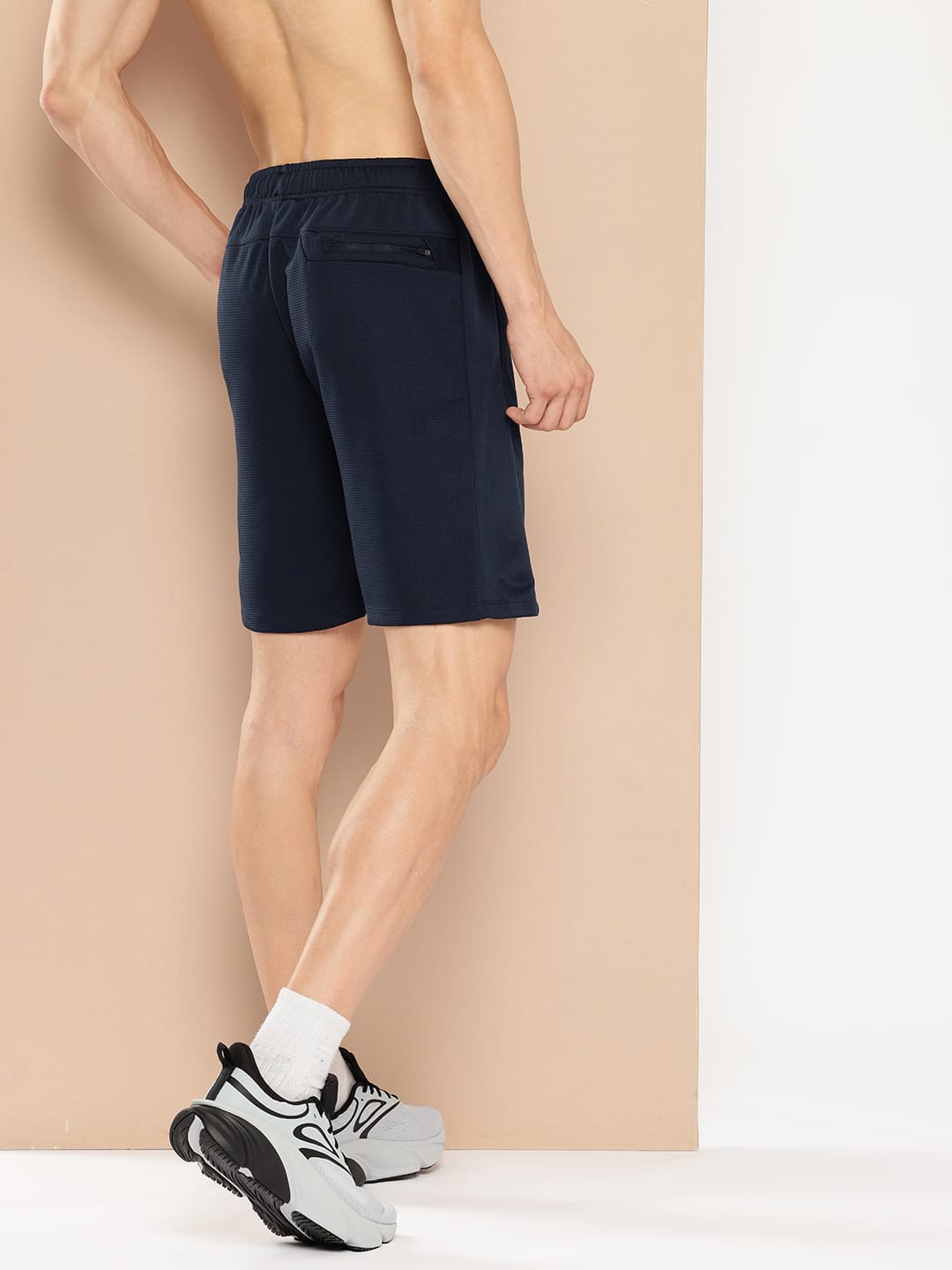 Alcis Men Navy Waffle Shorts