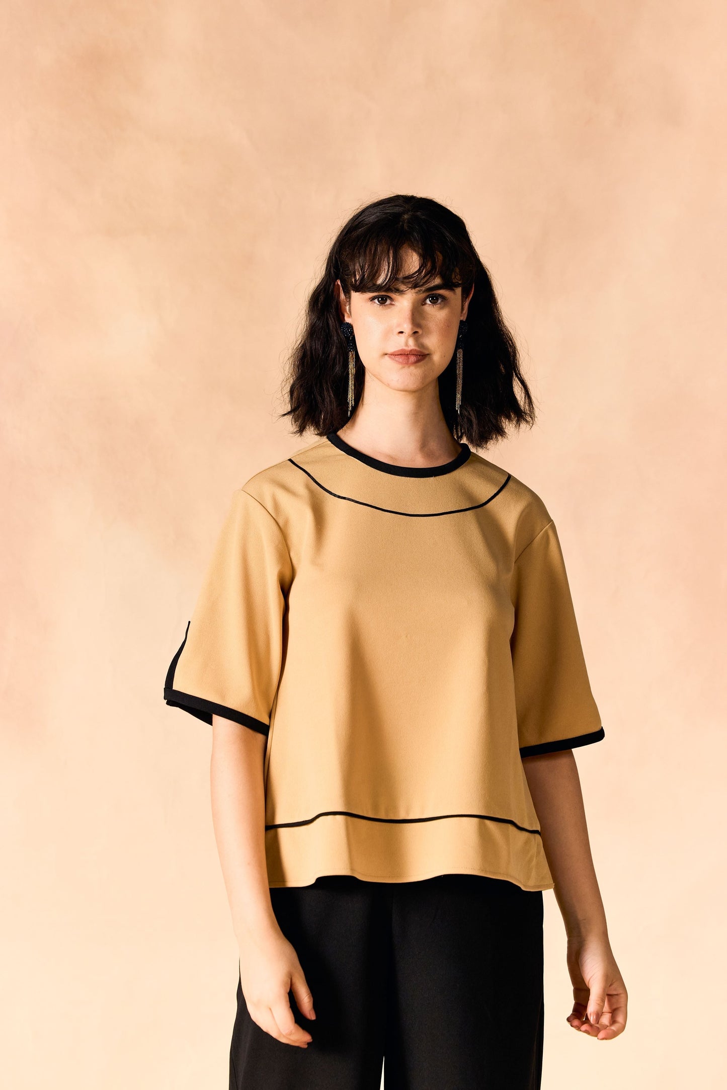 Round Neck Top & Palazzo Casual Co-Ord Set