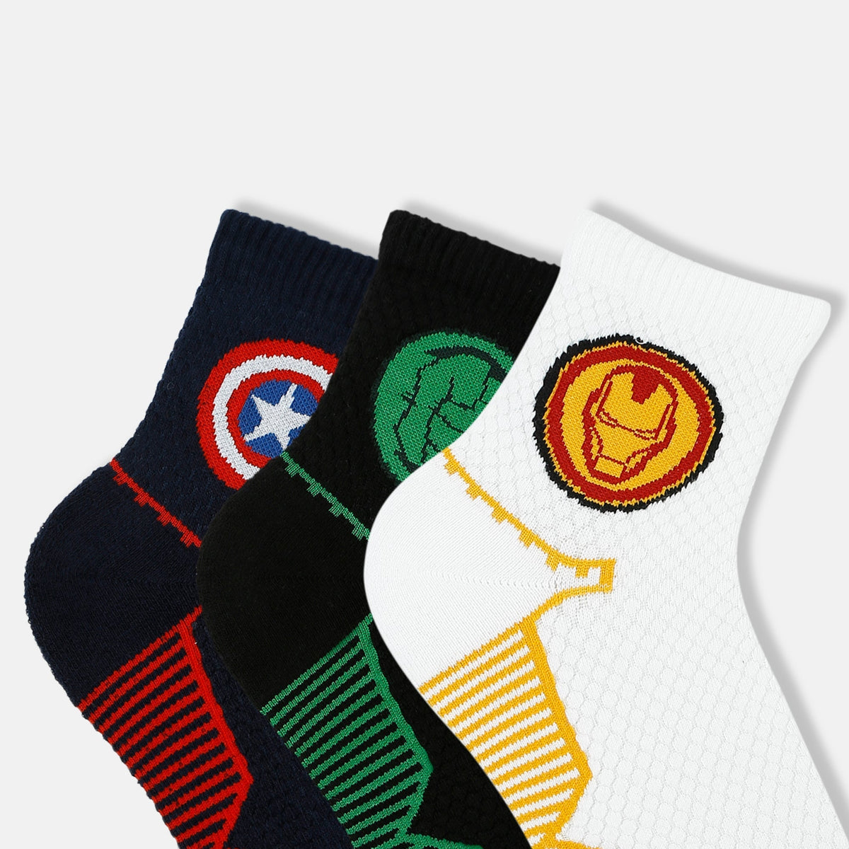 Men’s Marvel Themed Sporty High Ankle Socks SocksXpress