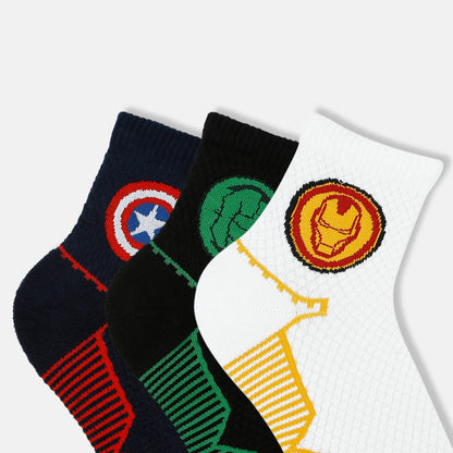 Men’s Marvel Themed Sporty High Ankle Socks SocksXpress