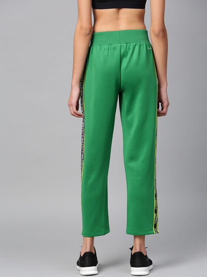 Alcis Women Green Solid Track Pants