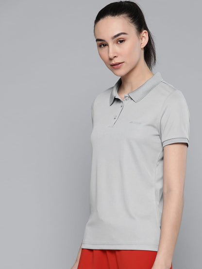 Alcis Women Grey Solid T shirts