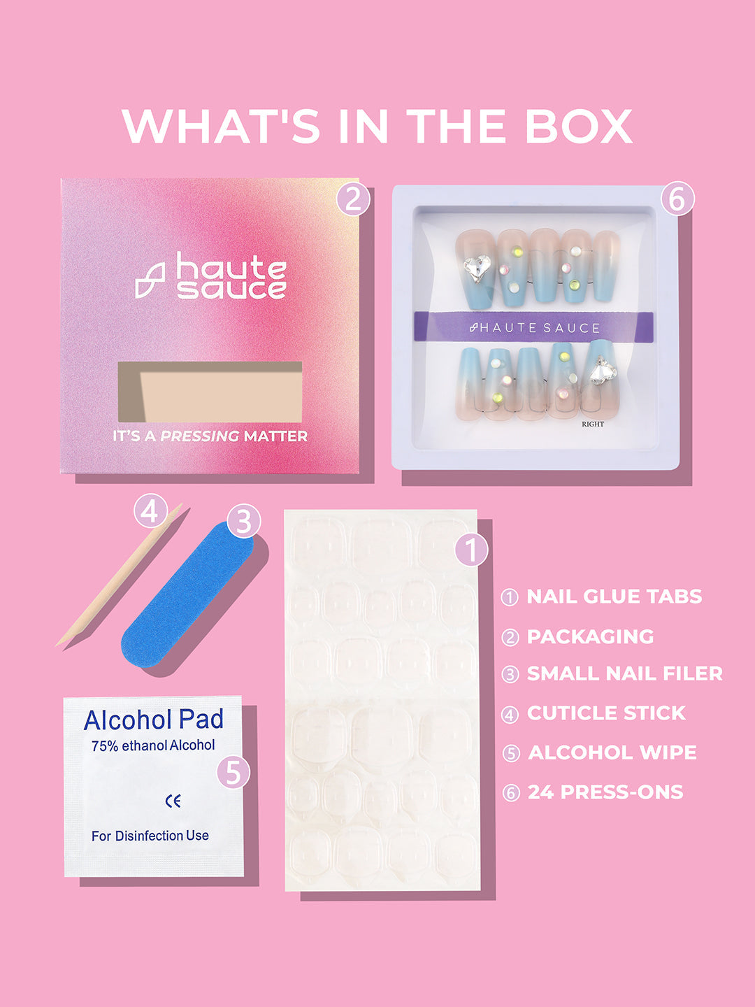 The SirÃ£Â¨Ne Press-On Nails - Powder Blue