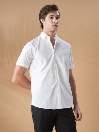 White Regular Fit Formal Cotton Shirt for men (CIPER)