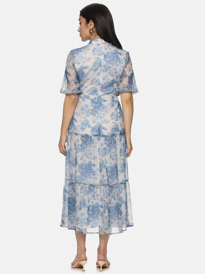 Buy high neck midaxi dress for women