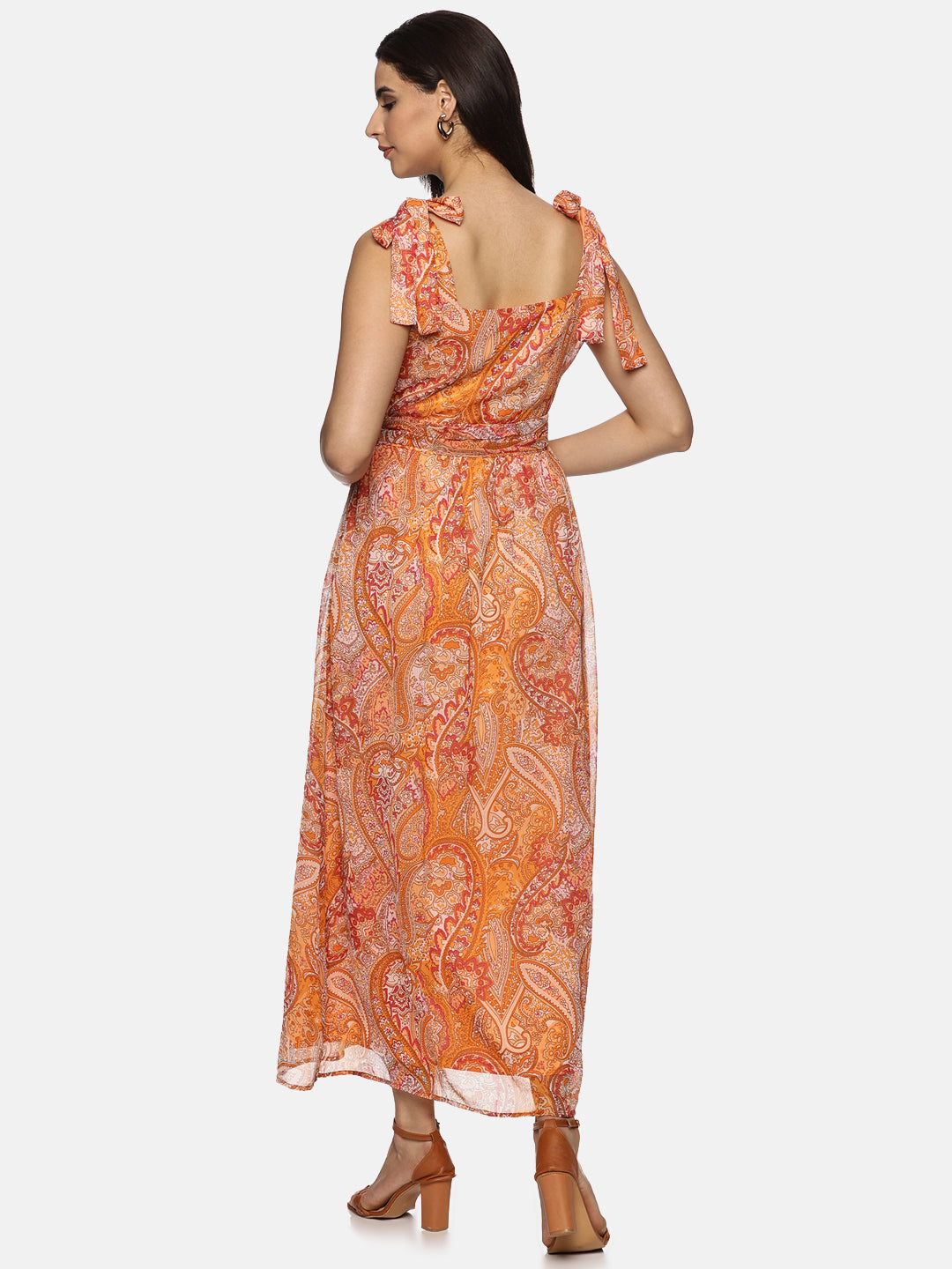Buy V-Neck Maxi Dress For Women In Short Sleeve