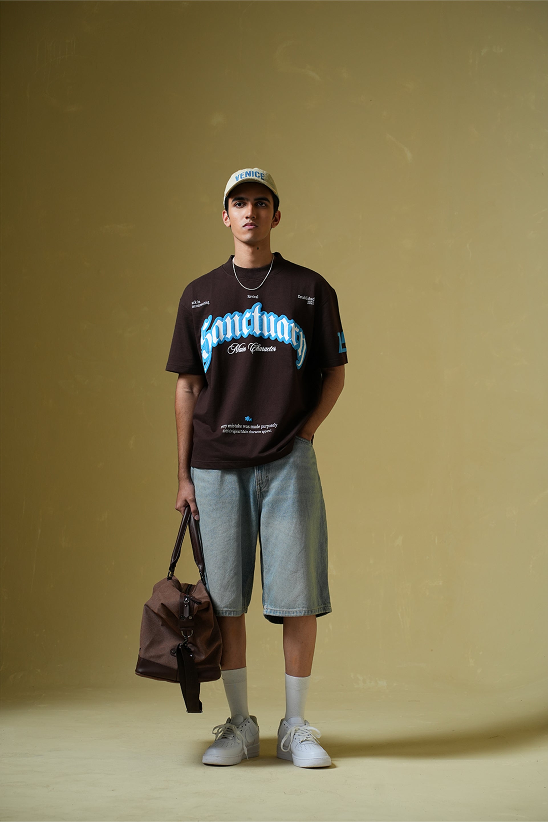 Sanctuary Printed Brown Oversized T-Shirt Main Character