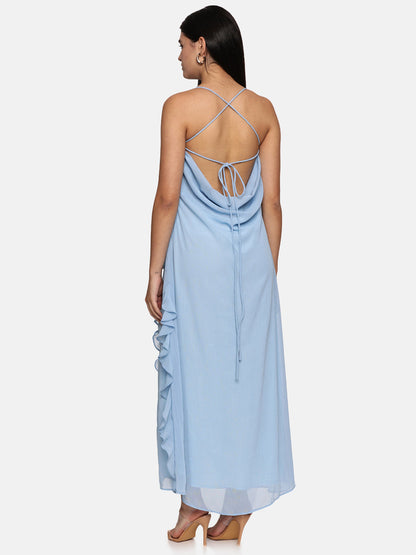 Long backless dress for women

