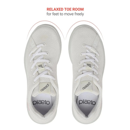 Women’s Classic White Casual Shoes Plaeto