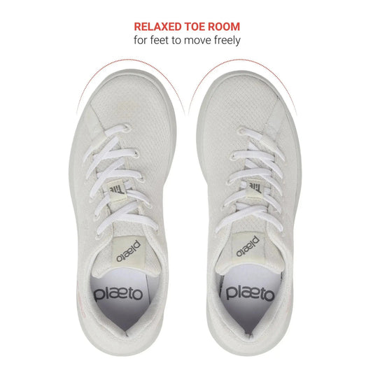 Women’s Classic White Casual Shoes Plaeto