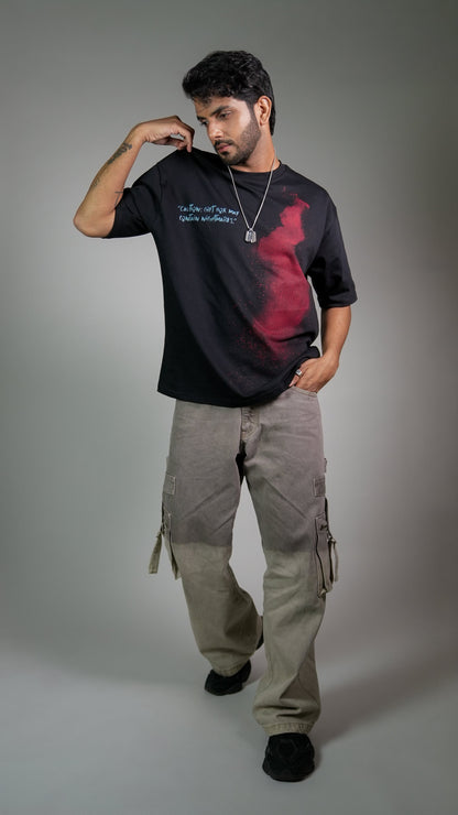 Dark Secret Black Men’S Oversized T-Shirt Rustlines
