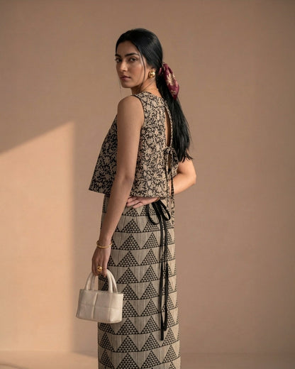 Black Geometric Co-ord
