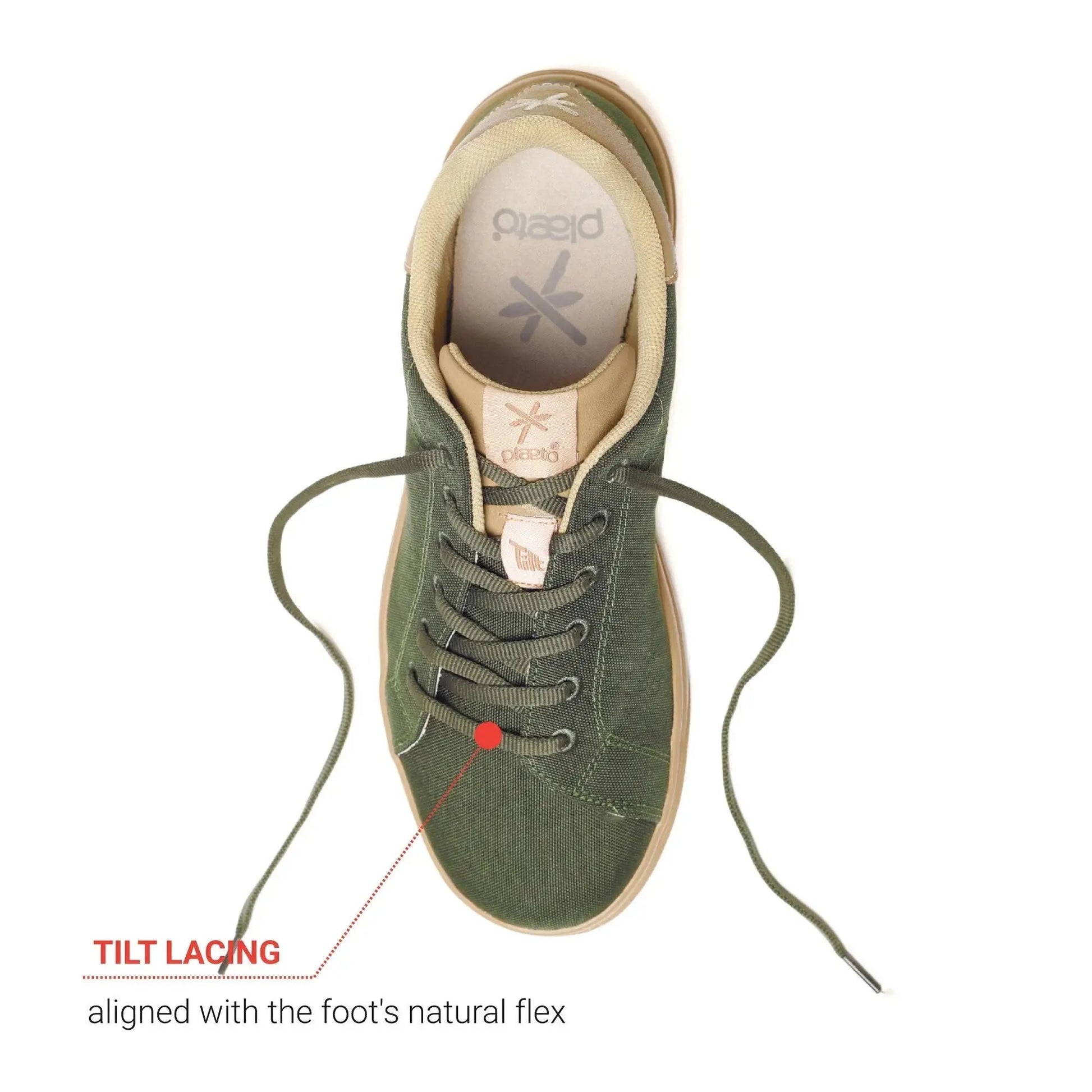 Classic Olive Sneakers for Men Plaeto