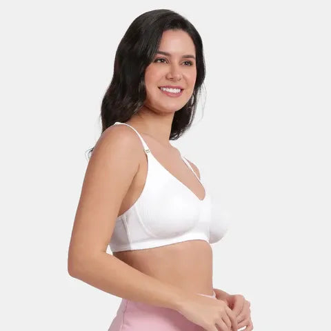 White Envie minimiser bra non padded non wired 3/4th coverage smooth support bra
