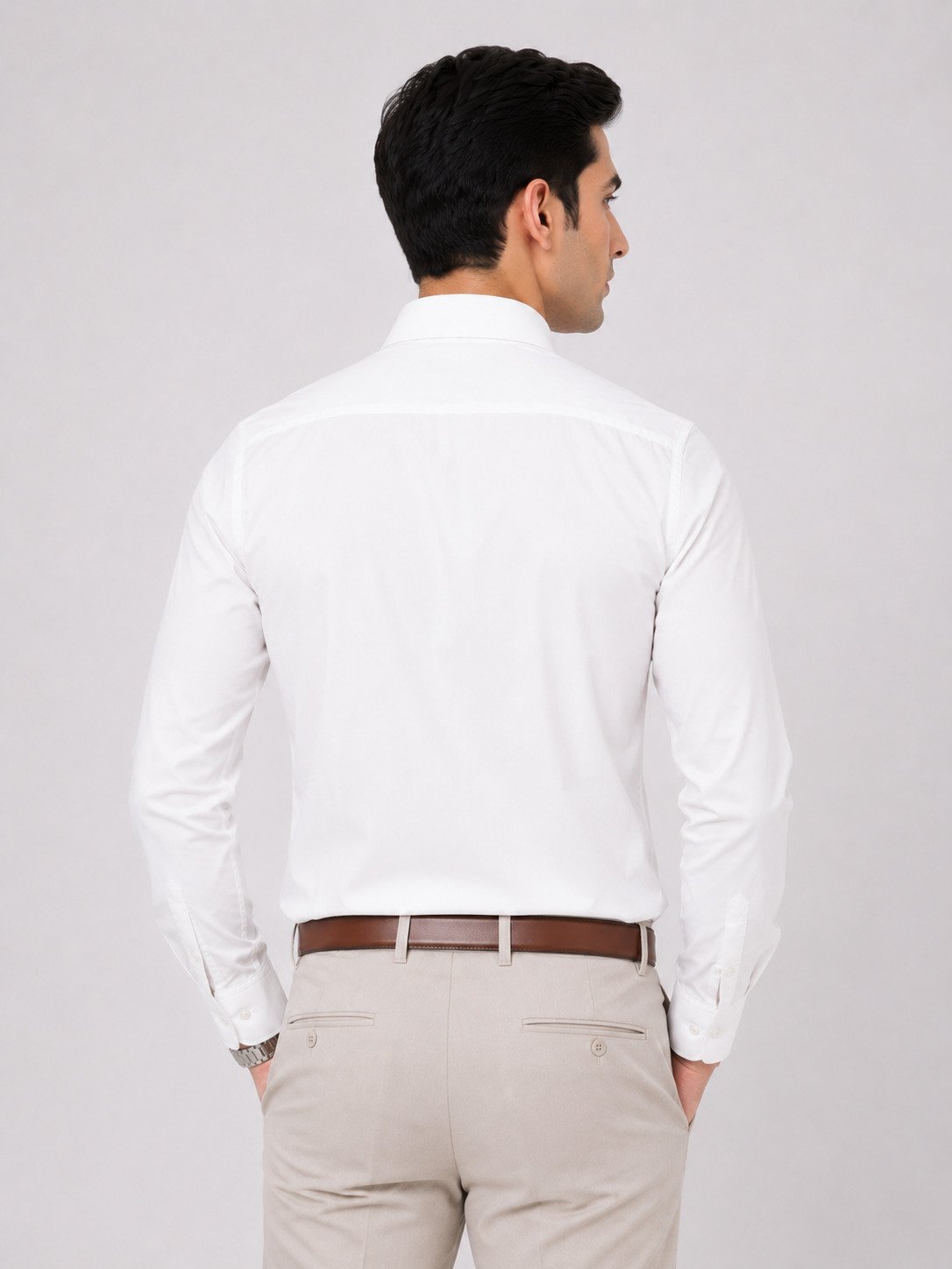 Apex White Formal Shirt