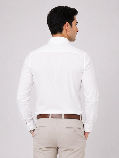 Apex White Formal Shirt
