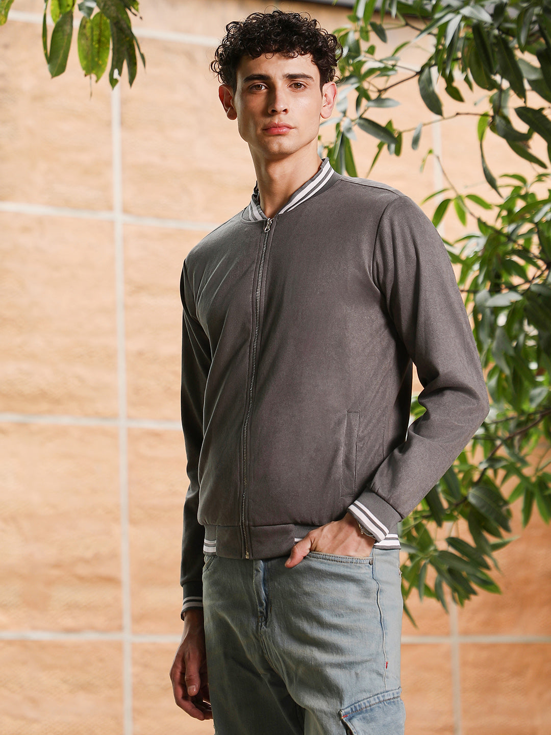 Zip-Front Baseball Jacket