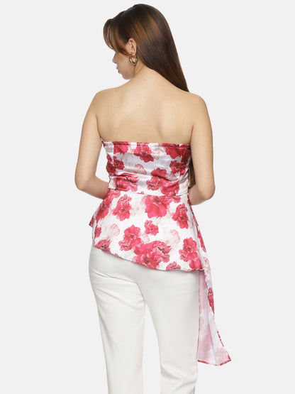 Buy White Flared Top For Women In Sleeveless