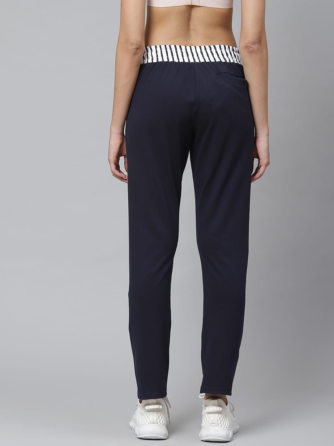 Alcis Women Navy Solid Training Track Pants