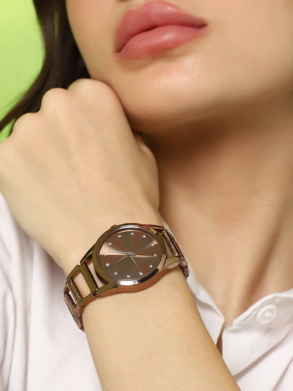 The Fetter Round Watch - Umber Brown