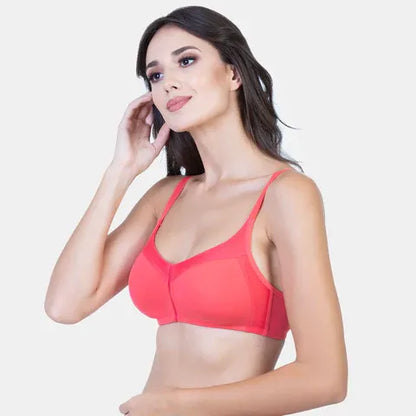 Rosebite non-padded non-wired 3/4th coverage cotton t-shirt bra NVB1031 for everyday comfort and smooth support