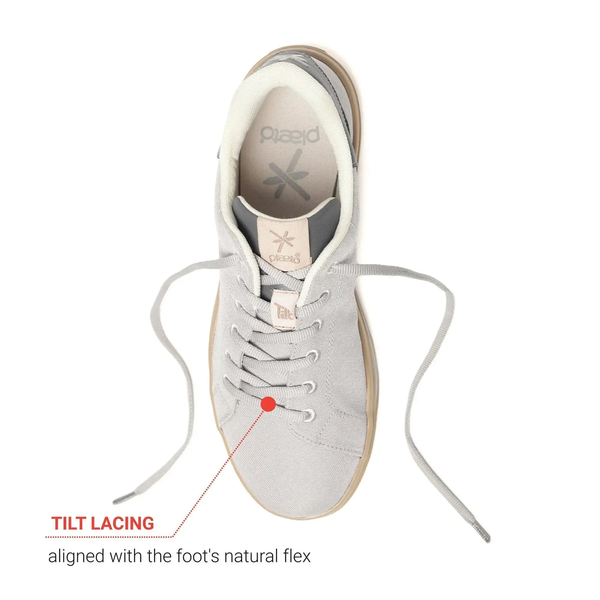 Classic Grey Sneakers for Men Plaeto