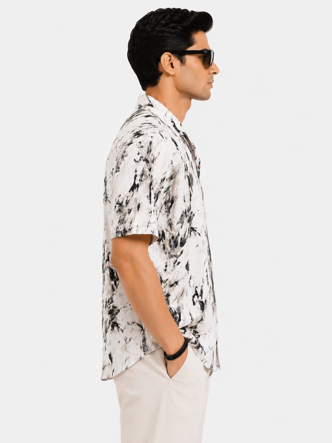 White & Blue Resort Shirt