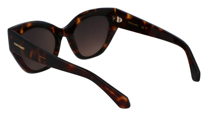 Salvatore Ferragamo Dark Tortoise Woman Sunglasses