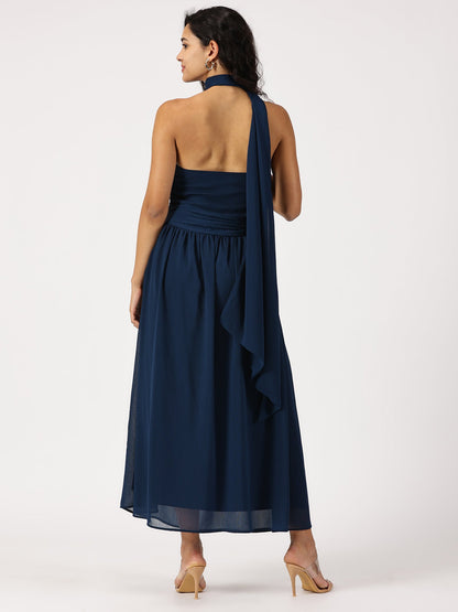 Backless maxi dress for ladies