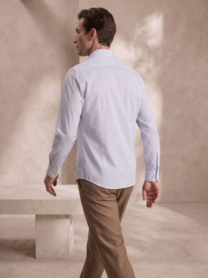 Regular Fit White Cotton Formal Shirt for Men (ANZOR)