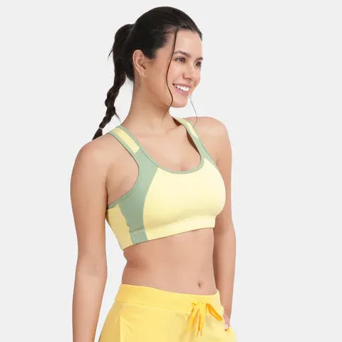 Envie full coverage padded sports bra NVB1051 for workout yoga and everyday comfort