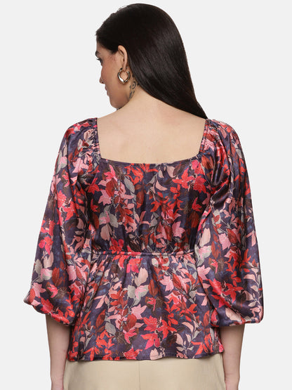 Buy Sweetheart Neck Top For Women In Blue