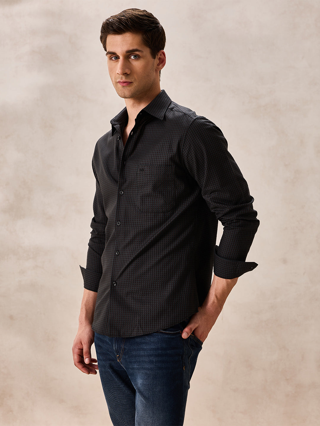 Aldeno Men Olive Casual Shirt (COCCA)