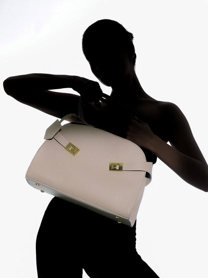 The Large Meridian Hand Bag - Coin Grey