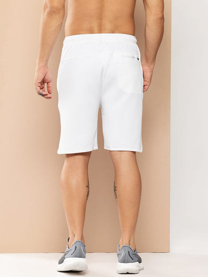 Alcis Men White Waffle Shorts