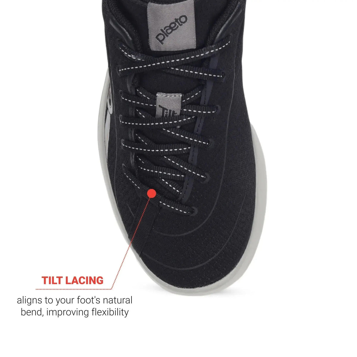 Men's Black Go Trainer Shoes Plaeto